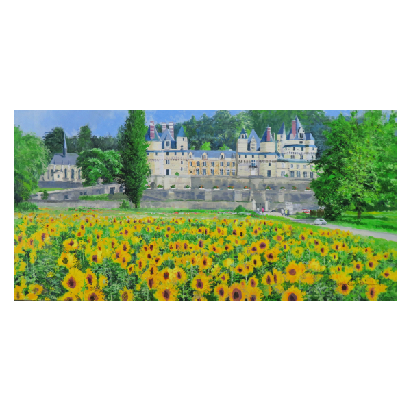 小田切 訓 「ロワールの城」 油彩画 H14号