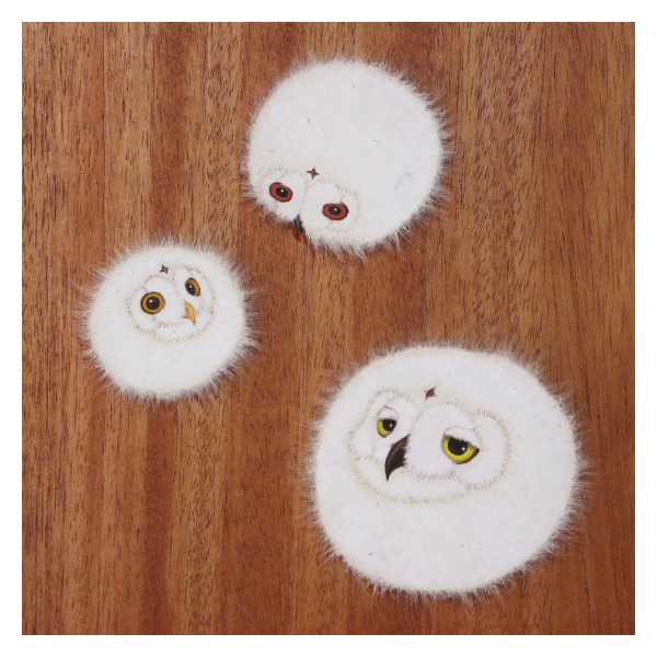 松下 大一 「けだまんぱさらん」 mixed media 15×15cm号