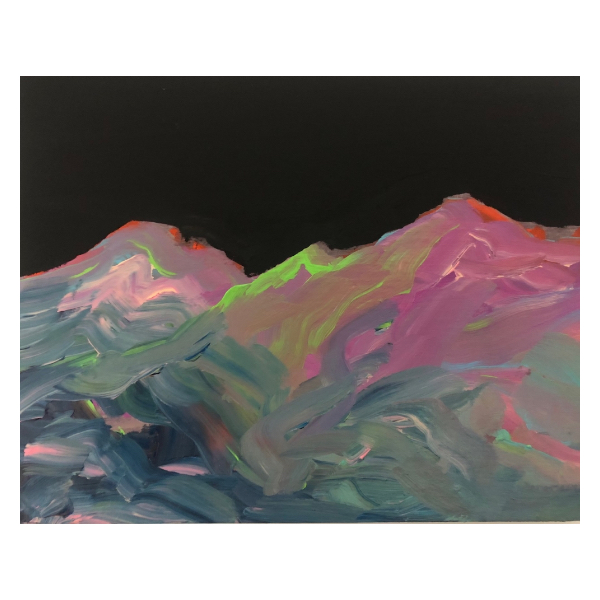 葛西 明子 「やまびこ」アクリル F0号